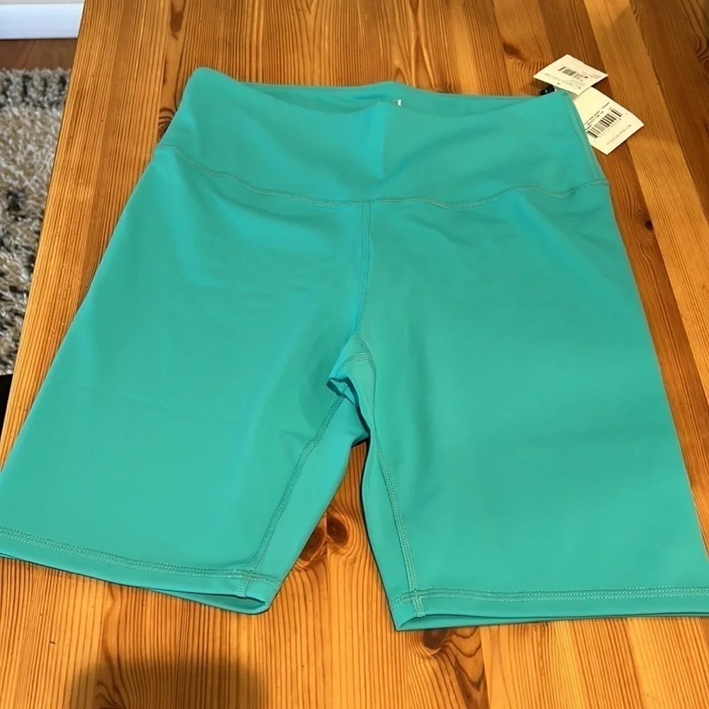 Nordstrom IVL Collective Ceramic turquoise Biker shorts NWT JB - Picture 4 of 6
